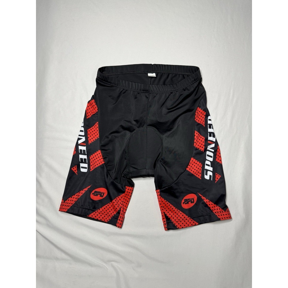 Sponeed Men Cycling Shorts Padded Bike Shorts Black Red XXL Road MTB Biking
